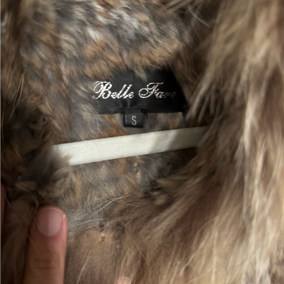 Retro Fur Vest in Brown and Tan - Picture 2 of 7